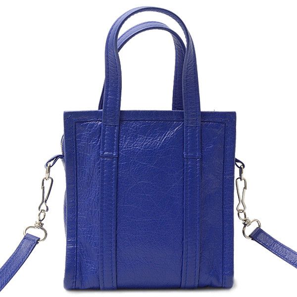 Balenciaga Balenciaga Balenciaga Bazaar Shopper XXS Lamb Leather Handbag Blue Leather Handbag 513988 in Great Condition Size ONE SIZE - 3 Thumbnail