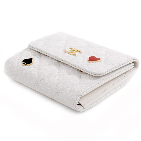 Chanel Chanel Chanel Caviar Skin Tri-Fold Compact Wallet Leather Short Wallet 70821 in Pristine Condition Size ONE SIZE - 3 Thumbnail