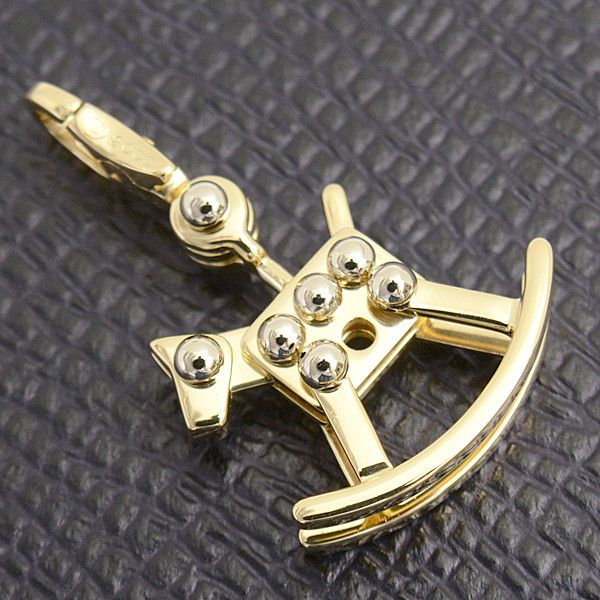 Cartier Cartier Cartier 750YG×WG Gold Rocking Horse Pendant Metal Pendant 72598 in Great Condition Size ONE SIZE - 7 Thumbnail