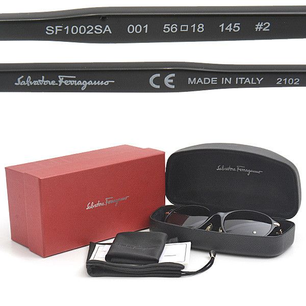 Salvatore Ferragamo Salvatore Ferragamo Salvatore Ferragamo Black Gradient Lens Plastic Sunglasses Plastic Sunglasses 72532 in Great Condition Size ONE SIZE - 4 Thumbnail