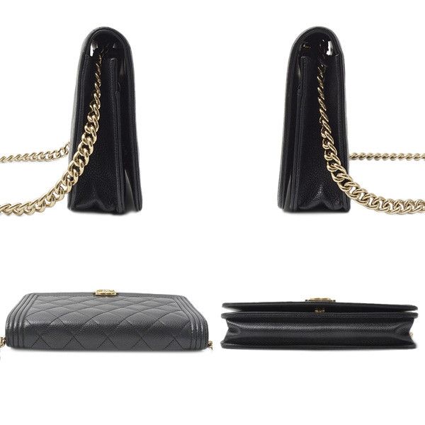 Chanel Chanel Chanel Caviar Skin Matelasse Boy Chain Wallet Leather Shoulder Bag 28------ in Great Condition Size ONE SIZE - 4 Thumbnail