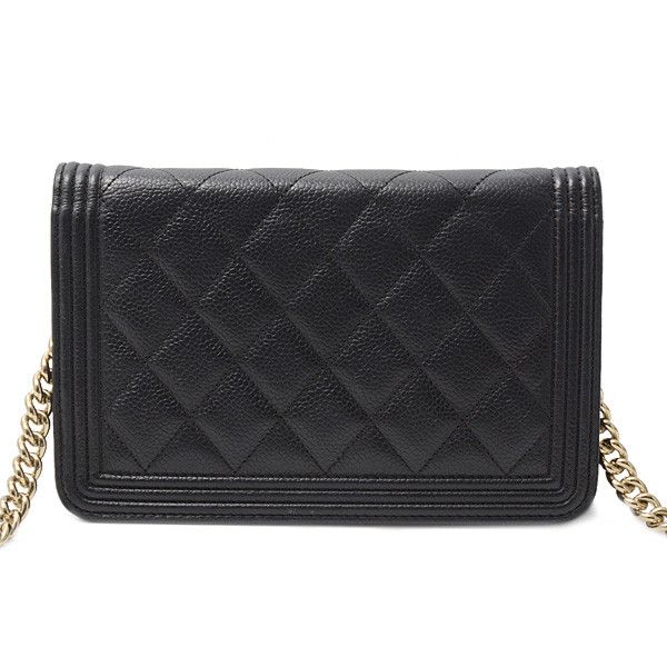 Chanel Chanel Chanel Caviar Skin Matelasse Boy Chain Wallet Leather Shoulder Bag 28------ in Great Condition Size ONE SIZE - 3 Thumbnail