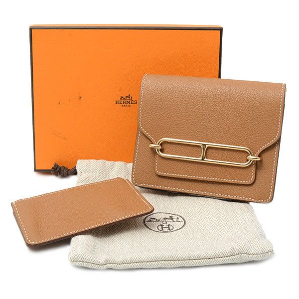 Hermes Hermes Hermes Evercolor Roulis Slim Mini Wallet Leather Short Wallet 73360 in Pristine Condition Size ONE SIZE - 9 Thumbnail