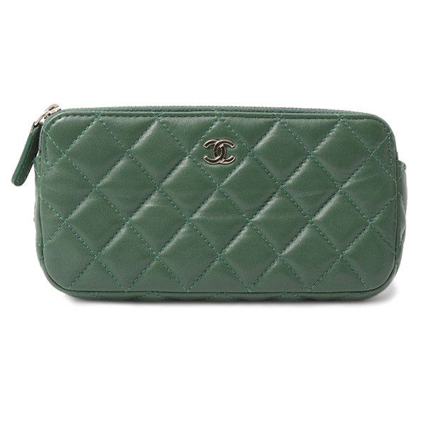 Chanel Chanel Chanel Lambskin Matelasse Chain Wallet Shoulder Bag Leather Shoulder Bag 28------ in Great Condition Size ONE SIZE - 2 Thumbnail