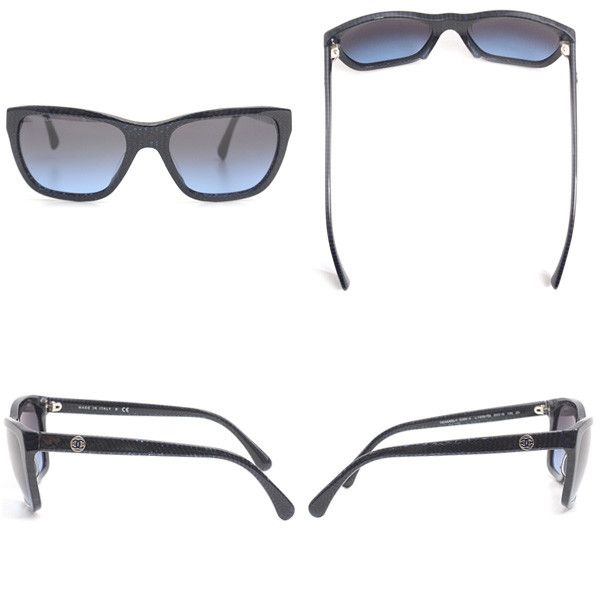 Chanel Chanel Chanel Dark Blue Gradient Lens Sunglasses Plastic Sunglasses 74461 in Great Condition Size ONE SIZE - 2 Thumbnail