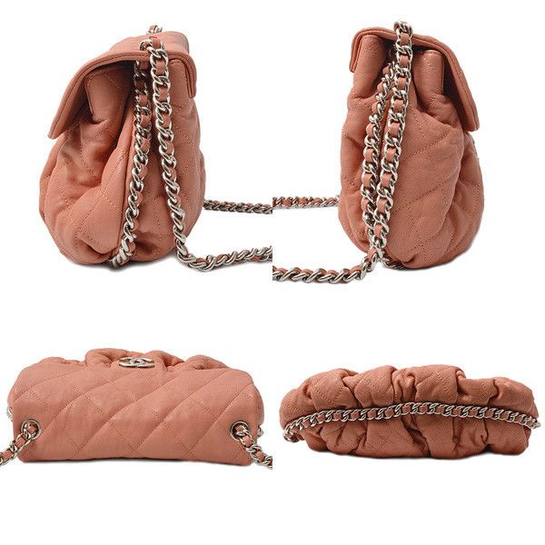 Chanel Chanel Chanel Matelasse Luxury Chain Shoulder Bag Pink Leather Crossbody Bag 15------ in Great Condition Size ONE SIZE - 4 Thumbnail