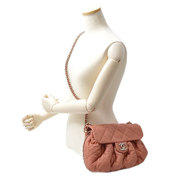 Chanel Chanel Chanel Matelasse Luxury Chain Shoulder Bag Pink Leather Crossbody Bag 15------ in Great Condition Size ONE SIZE - 9 Thumbnail