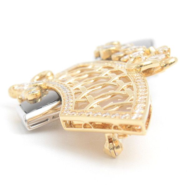 Mikimoto Mikimoto Mikimoto Diamond Shell Design Brooch K18YG×WG Gold Others Brooch in Great Condition Size ONE SIZE - 3 Thumbnail