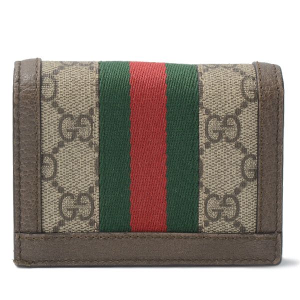 Gucci Gucci Gucci Ophidia Web GG Supreme Canvas Wallet 523155 Canvas Short Wallet 523155 in Great Condition Size ONE SIZE - 3 Thumbnail