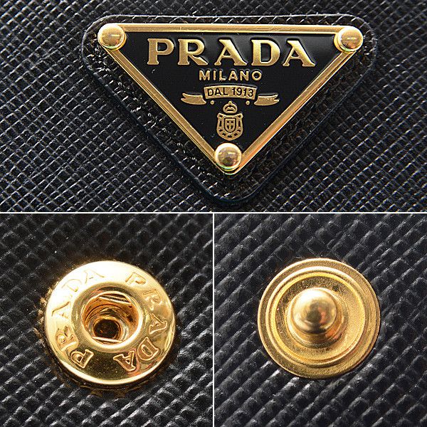Prada Prada Prada Saffiano Leather Bifold Wallet 1ML225 Leather Short Wallet 1ML225 in Great Condition Size ONE SIZE - 10 Thumbnail