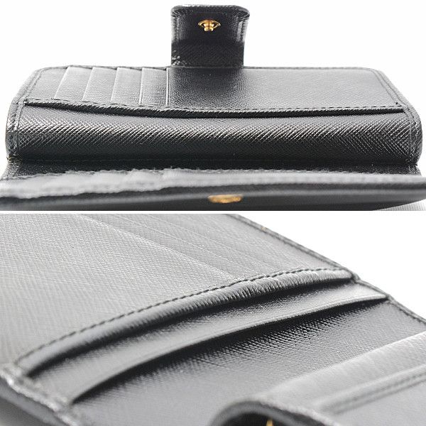 Prada Prada Prada Saffiano Leather Bifold Wallet 1ML225 Leather Short Wallet 1ML225 in Great Condition Size ONE SIZE - 9 Thumbnail