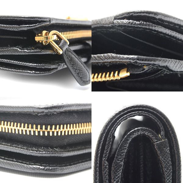 Prada Prada Prada Saffiano Leather Bifold Wallet 1ML225 Leather Short Wallet 1ML225 in Great Condition Size ONE SIZE - 3 Thumbnail