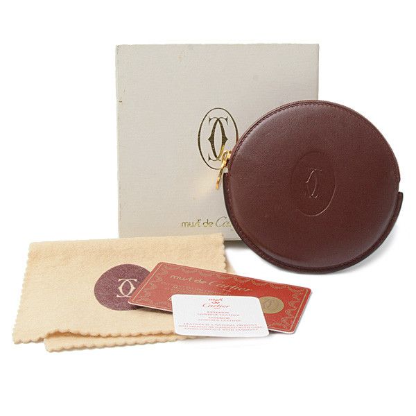 Cartier Cartier Cartier Leather Must Line Coin Case Leather Coin Case 75386 in Great Condition Size ONE SIZE - 9 Thumbnail