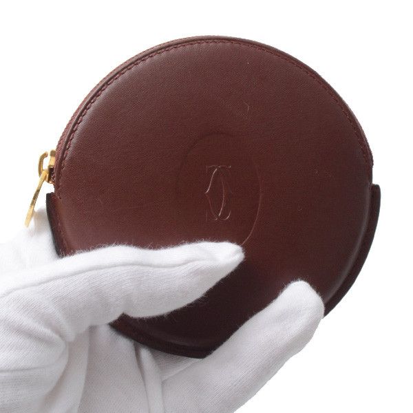 Cartier Cartier Cartier Leather Must Line Coin Case Leather Coin Case 75386 in Great Condition Size ONE SIZE - 8 Thumbnail