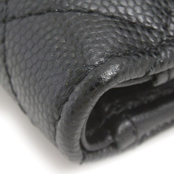 Chanel Chanel Chanel Caviar Skin Matelasse Tri-Fold Wallet Leather Short Wallet 30- in Great Condition Size ONE SIZE - 6 Thumbnail