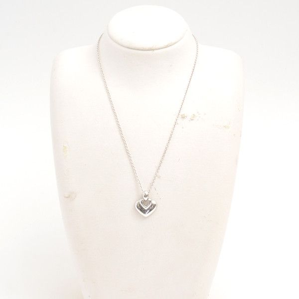 Bvlgari Bvlgari Bvlgari Doppio Cuore Necklace 750WG White Gold Metal Necklace 74953 in Great Condition Size ONE SIZE - 7 Thumbnail