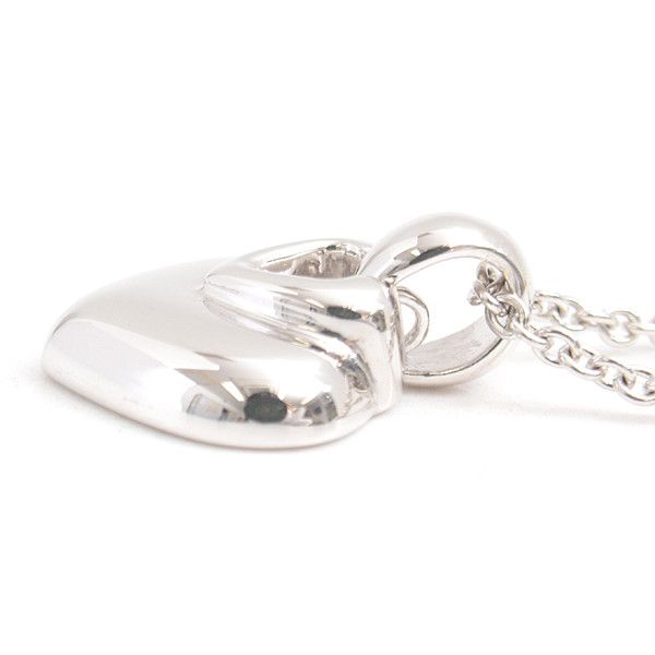 Bvlgari Bvlgari Bvlgari Doppio Cuore Necklace 750WG White Gold Metal Necklace 74953 in Great Condition Size ONE SIZE - 3 Thumbnail