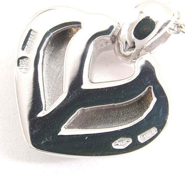 Bvlgari Bvlgari Bvlgari Doppio Cuore Necklace 750WG White Gold Metal Necklace 74953 in Great Condition Size ONE SIZE - 6 Thumbnail