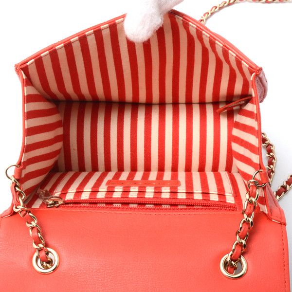 Chanel Chanel Chanel Chevron Leather Chain Shoulder Bag Red Leather Crossbody Bag 27******** in Great Condition Size ONE SIZE - 5 Thumbnail