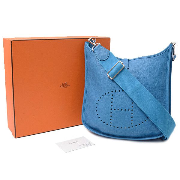 Hermes Hermes Hermes Evelyne 3 PM Clemence Leather Shoulder Bag Leather Crossbody Bag 73365 in Great Condition Size ONE SIZE - 8 Thumbnail