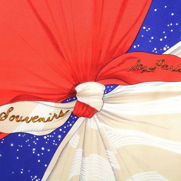 Hermes Hermes Hermes Silk Scarf Carré 90 Souvenirs de Paris Canvas Scarf 70620 in Great Condition Size ONE SIZE - 2 Thumbnail