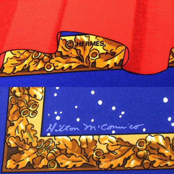 Hermes Hermes Hermes Silk Scarf Carré 90 Souvenirs de Paris Canvas Scarf 70620 in Great Condition Size ONE SIZE - 4 Thumbnail