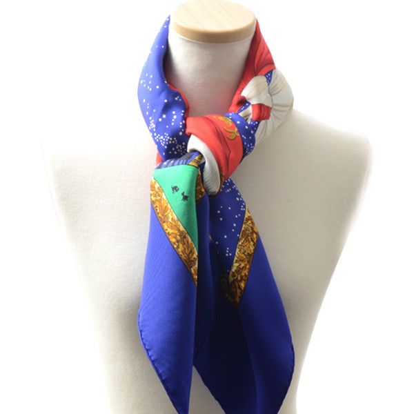 Hermes Hermes Hermes Silk Scarf Carré 90 Souvenirs de Paris Canvas Scarf 70620 in Great Condition Size ONE SIZE - 9 Thumbnail