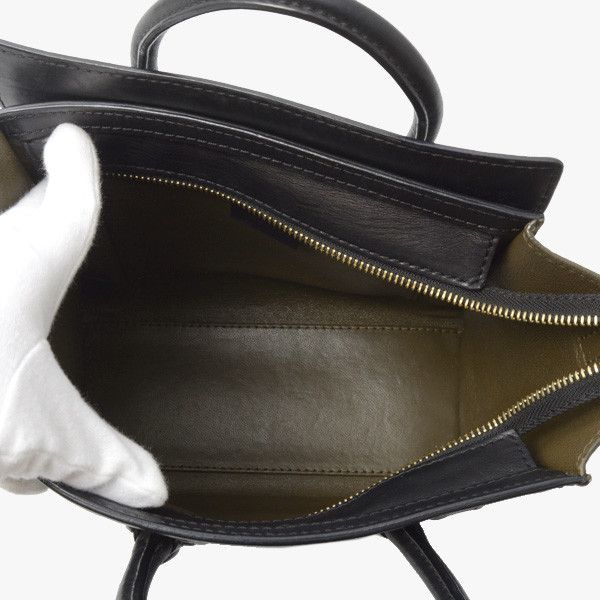 Celine Celine Celine Luggage Nano Shopper Calf Suede Tote Bag Leather Handbag 74096 in Very Good Condition Size ONE SIZE - 5 Thumbnail