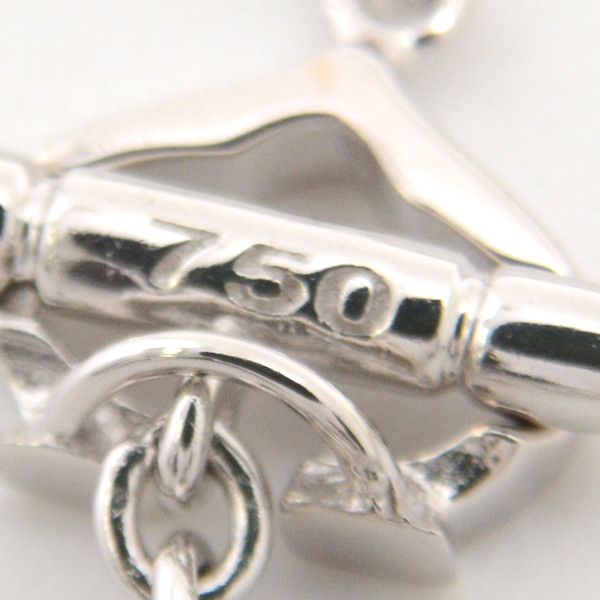 Other Other CHARRIOL Diamond Circle Necklace White Gold 750WG Metal Necklace 73040 in Great Condition Size ONE SIZE - 7 Thumbnail
