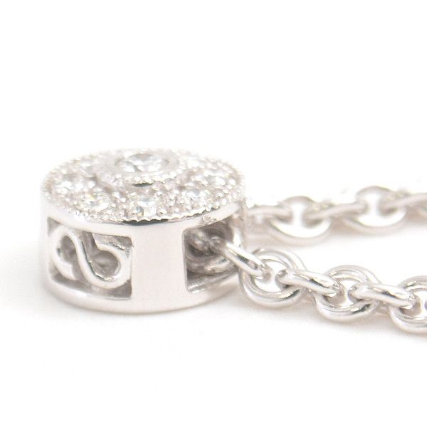 Other Other CHARRIOL Diamond Circle Necklace White Gold 750WG Metal Necklace 73040 in Great Condition Size ONE SIZE - 3 Thumbnail