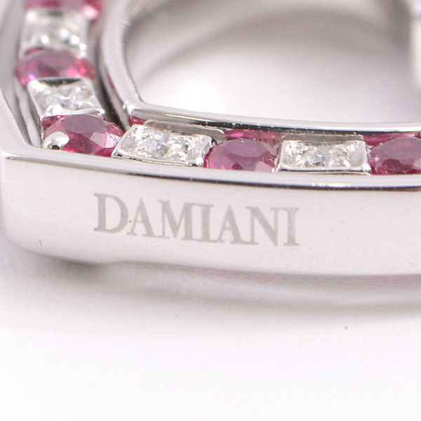 Other Other Damiani Belle Epoque Heart Diamond Ruby Necklace 750WG Metal Necklace in Great Condition Size ONE SIZE - 4 Thumbnail