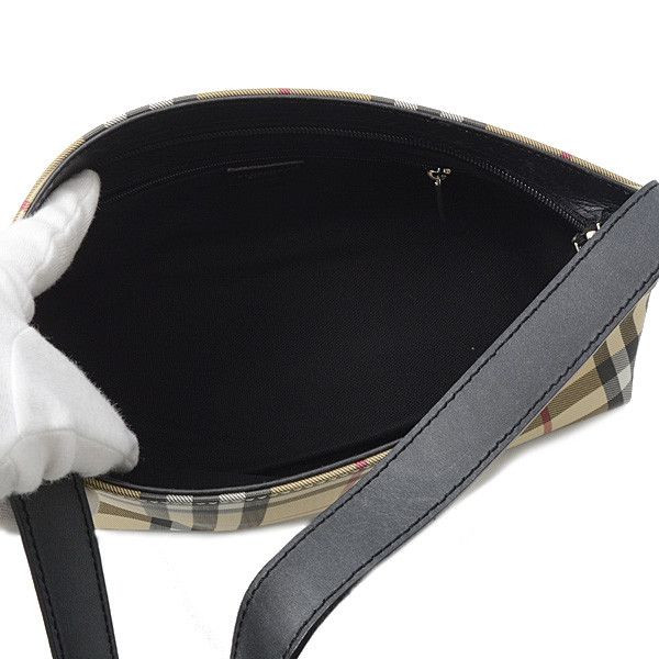 Burberry Burberry Burberry Canvas Nova Check One Shoulder Bag Beige Canvas Shoulder Bag 71619 in Very Good Condition Size ONE SIZE - 4 Thumbnail