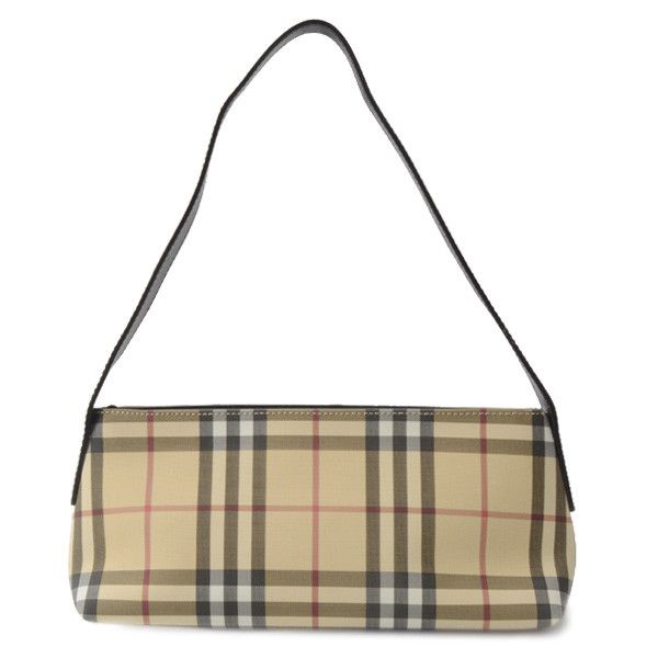 Burberry Burberry Burberry Canvas Nova Check One Shoulder Bag Beige Canvas Shoulder Bag 71619 in Very Good Condition Size ONE SIZE - 2 Thumbnail
