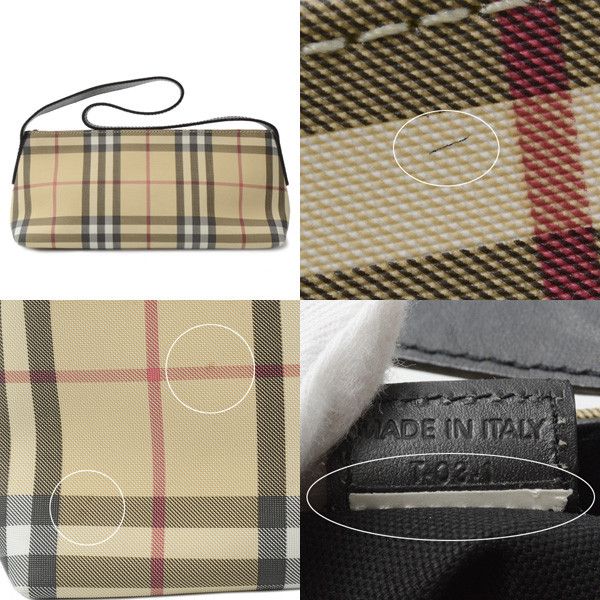 Burberry Burberry Burberry Canvas Nova Check One Shoulder Bag Beige Canvas Shoulder Bag 71619 in Very Good Condition Size ONE SIZE - 6 Thumbnail