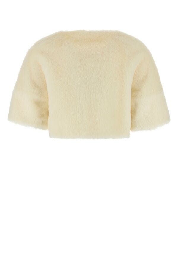 Max Mara White Globo Eco Fur Size XS / US 0-2 / IT 36-38 - 4 Thumbnail
