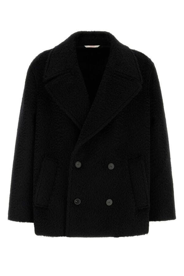 Valentino Black Mohair And Wool Coat Size US M / EU 48-50 / 2 - 3 Thumbnail
