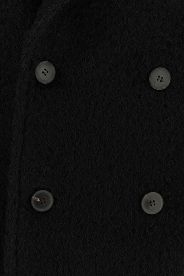Valentino Black Mohair And Wool Coat Size US L / EU 52-54 / 3 - 5 Thumbnail