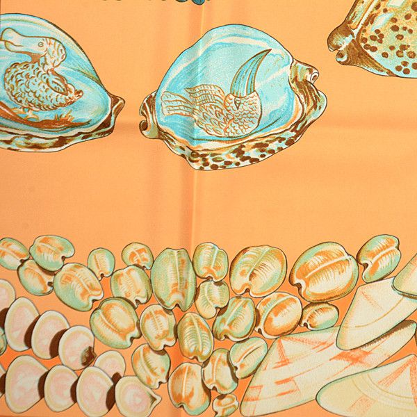 Hermes Hermes Hermes Silk Scarf Ladies Carré 90 Rocaille Canvas Scarf Size ONE SIZE - 7 Thumbnail