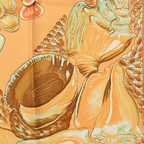 Hermes Hermes Hermes Silk Scarf Ladies Carré 90 Rocaille Canvas Scarf Size ONE SIZE - 6 Thumbnail