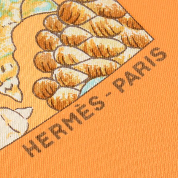 Hermes Hermes Hermes Silk Scarf Ladies Carré 90 Rocaille Canvas Scarf Size ONE SIZE - 3 Thumbnail