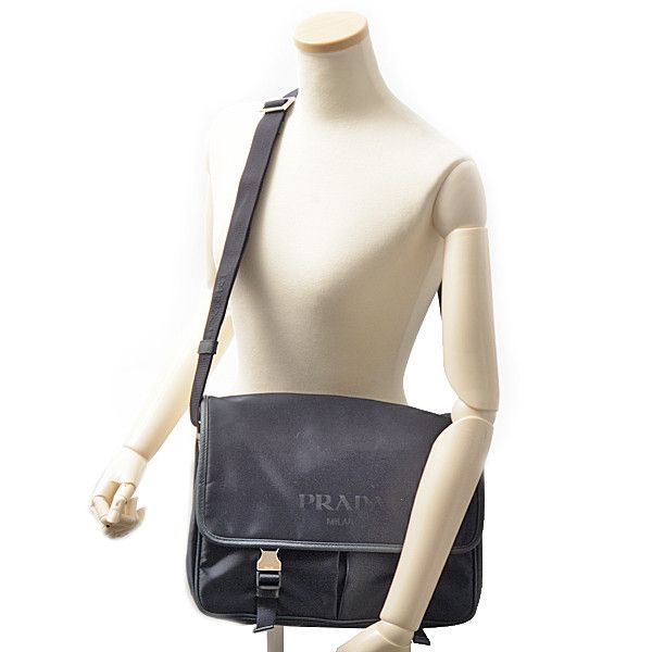 Prada Prada Prada Nylon Logo Messenger Bag 2VD768 Canvas Crossbody Bag 2VD768 in Great Condition Size ONE SIZE - 4 Thumbnail