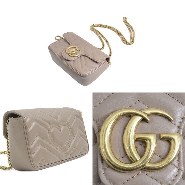 Gucci Gucci Gucci GG Marmont Quilted Leather Super Mini Bag 476433 Leather Crossbody Bag 476433 Size ONE SIZE - 2 Thumbnail