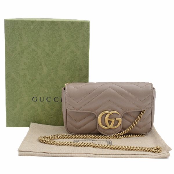 Gucci Gucci Gucci GG Marmont Quilted Leather Super Mini Bag 476433 Leather Crossbody Bag 476433 Size ONE SIZE - 10 Thumbnail