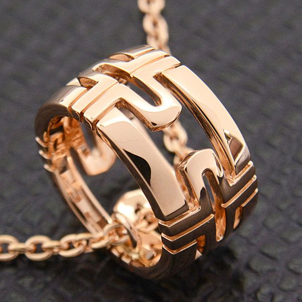 Bvlgari Bvlgari Bvlgari Parentesi Necklace Pink Gold 750PG Metal Necklace 72158 in Great Condition Size ONE SIZE - 8 Thumbnail