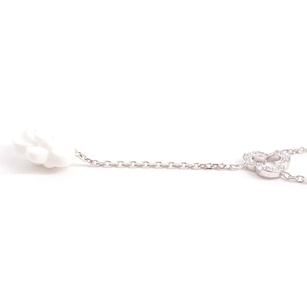 Chanel Chanel Chanel Camellia Diamond Necklace 750WG White Gold Metal Necklace 62013 in Great Condition Size ONE SIZE - 3 Thumbnail