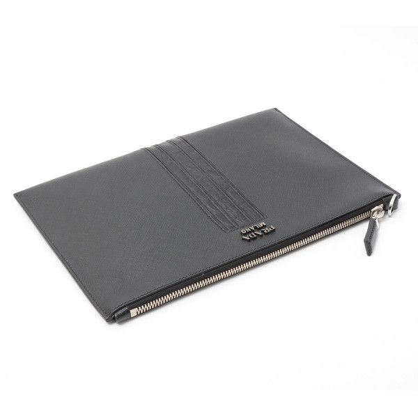 Prada Prada Prada Saffiano Leather Clutch Bag 2NG005 Leather Clutch Bag 2NG005 Size ONE SIZE - 3 Thumbnail