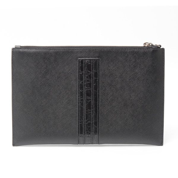 Prada Prada Prada Saffiano Leather Clutch Bag 2NG005 Leather Clutch Bag 2NG005 Size ONE SIZE - 2 Thumbnail