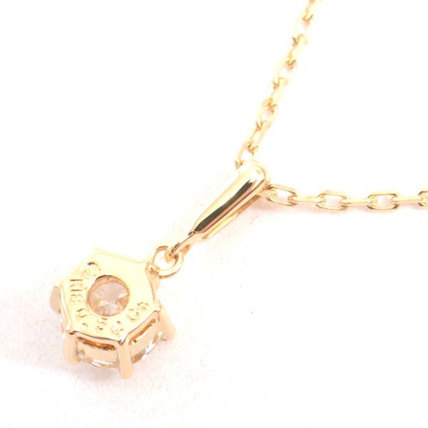 Other LuxUness MIKIMOTO K18 Diamond Necklace 0.540ct Yellow Gold Metal Necklace Size ONE SIZE - 4 Thumbnail