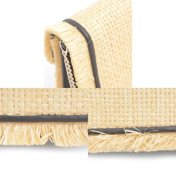 Bvlgari Bvlgari Bvlgari Serpenti Raffia Leather Shoulder Bag 290296 Natural Material Crossbody Bag 290296 in Great Condition Size ONE SIZE - 9 Thumbnail