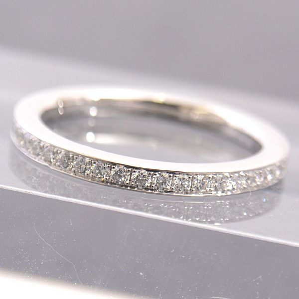 Other Other GRAFF PT950 Platinum Diamond Full Eternity Ring Metal Ring 67402 in Great Condition Size ONE SIZE - 9 Thumbnail